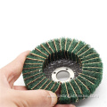 green scouring pad non woven abrasive flap wheel